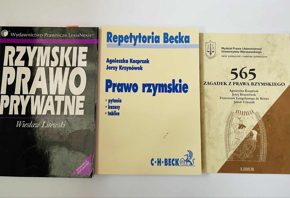 Rzymskie prawo prywatne + Prawo rzymskie repetyt + 565 zagadek z prawa