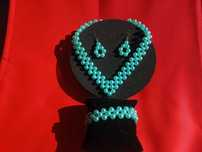 Conjunto Colar + Pulseira + Brincos (Artesanal)