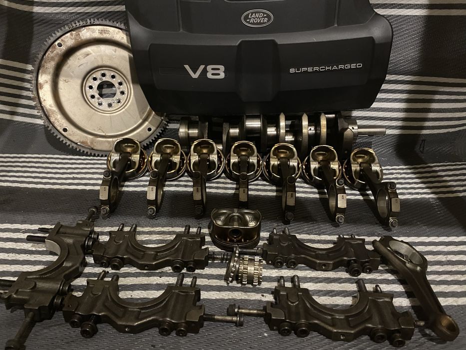 Шатуни  Поршні  Бугеля Вкладиши Range Rover 5.0 Supercharged