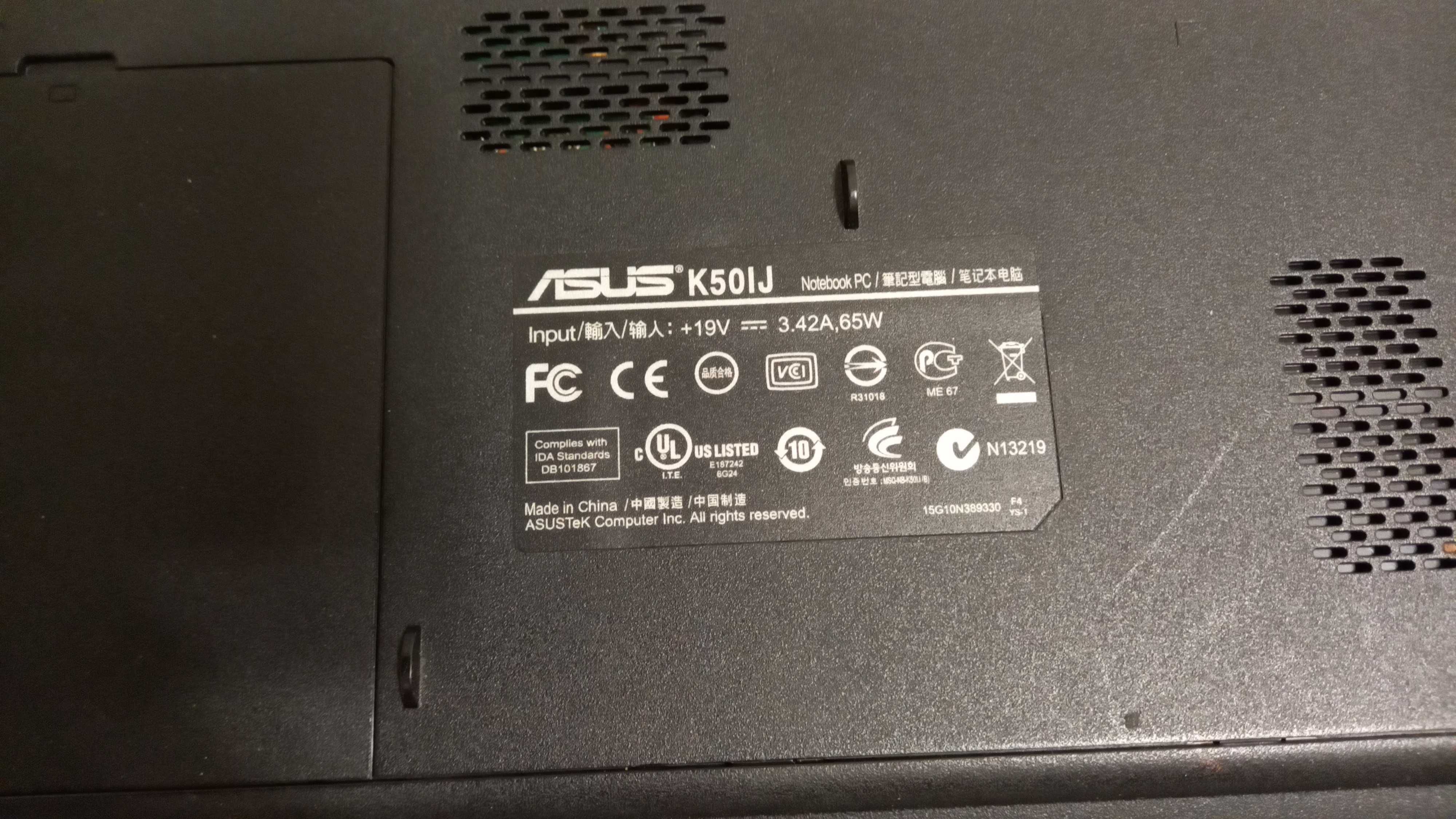 продам ноут бу ASUS K50IJ