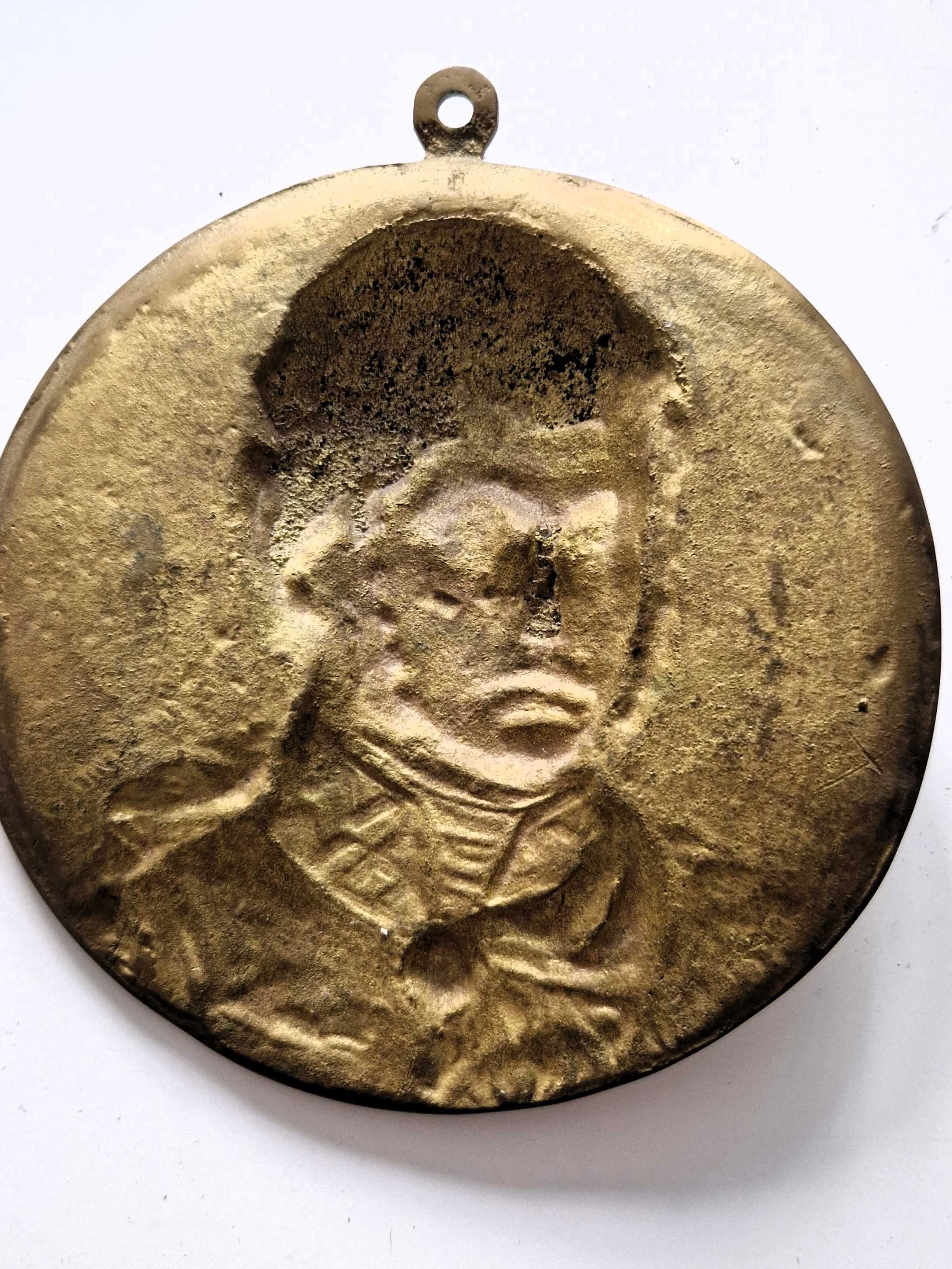 Płaskorzeźba Książe Józef Poniatowski z brązu