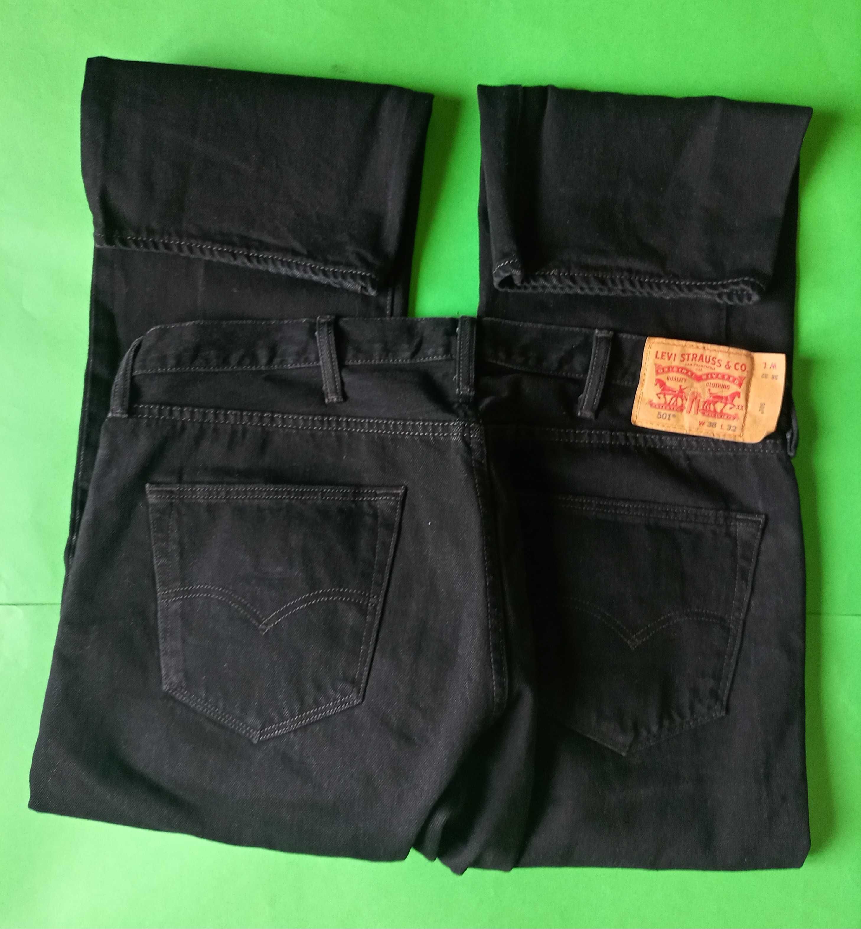 Levi Strauss 501 spodnie męskie jeansowe W38 L32 100% bawełna