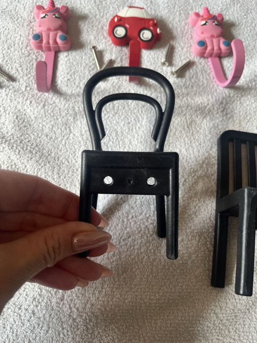 Wieszak dziecięcy Ikea krzesełko jednorożec auto zestaw 5 sztuk