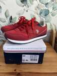 Sneakersy U.S Polo Assn. czerwone wiazane roz.39