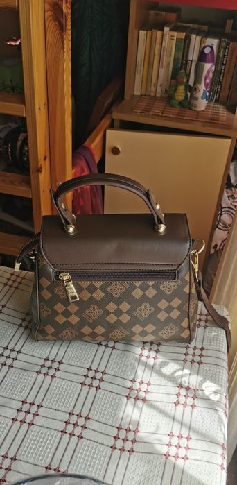 Torebka geometryczna kuferek z flamingami damska nowa