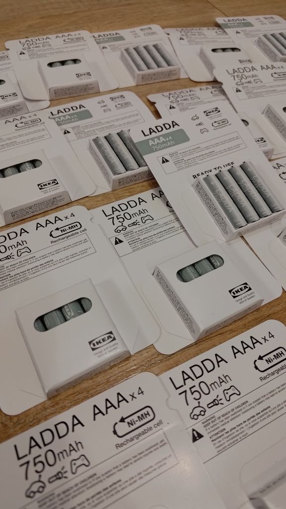 Nowe akumulatorki baterie Ikea ladda 4x AAA ladda