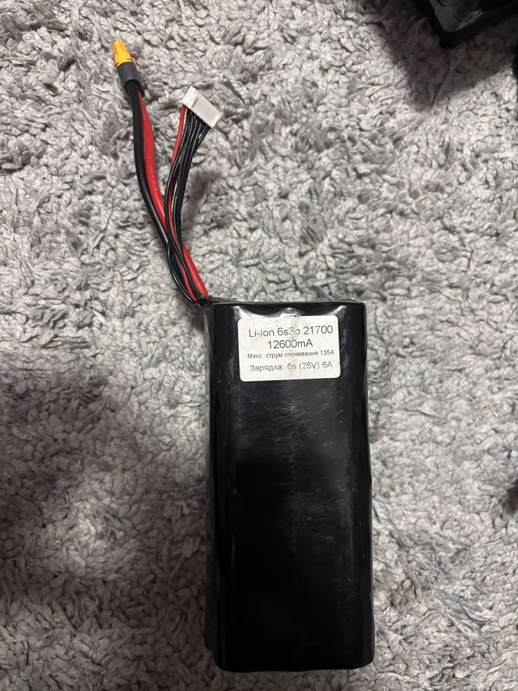 Акумулятор (батарея) для FPV (ФПВ) дрону: 12000mAh,  22.2V