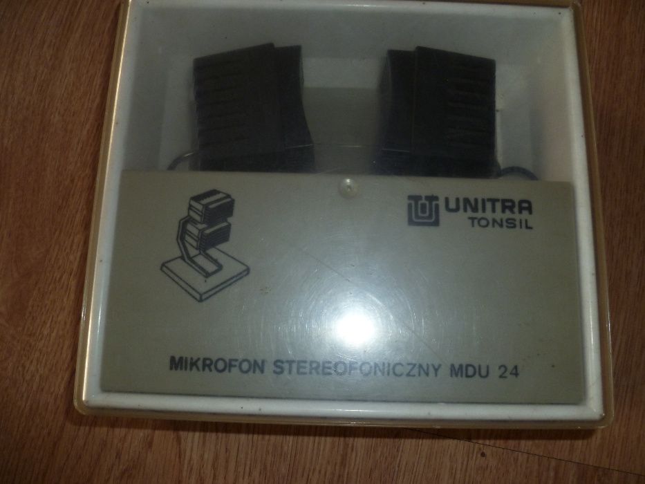 HIT PRL-u mikrofon stereo MDU-24 UNITRA TONSIL stan idealny