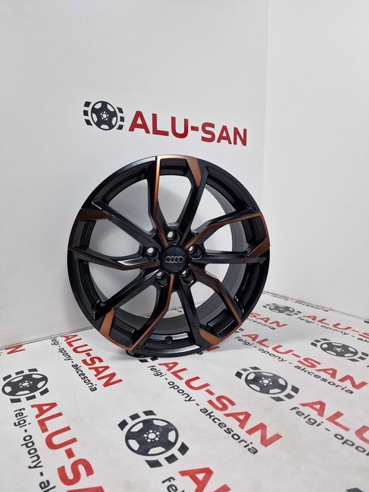 NOWE oryginalne alufelgi AUDI 19" 5x112 A4 A5 A6 A8 Q5 Q7 Czarny Miedz