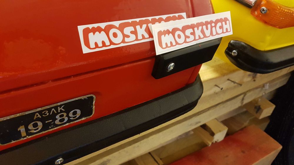 Azak MOSKWICZ moskvich azlk NAKLEJKA szyba szybka