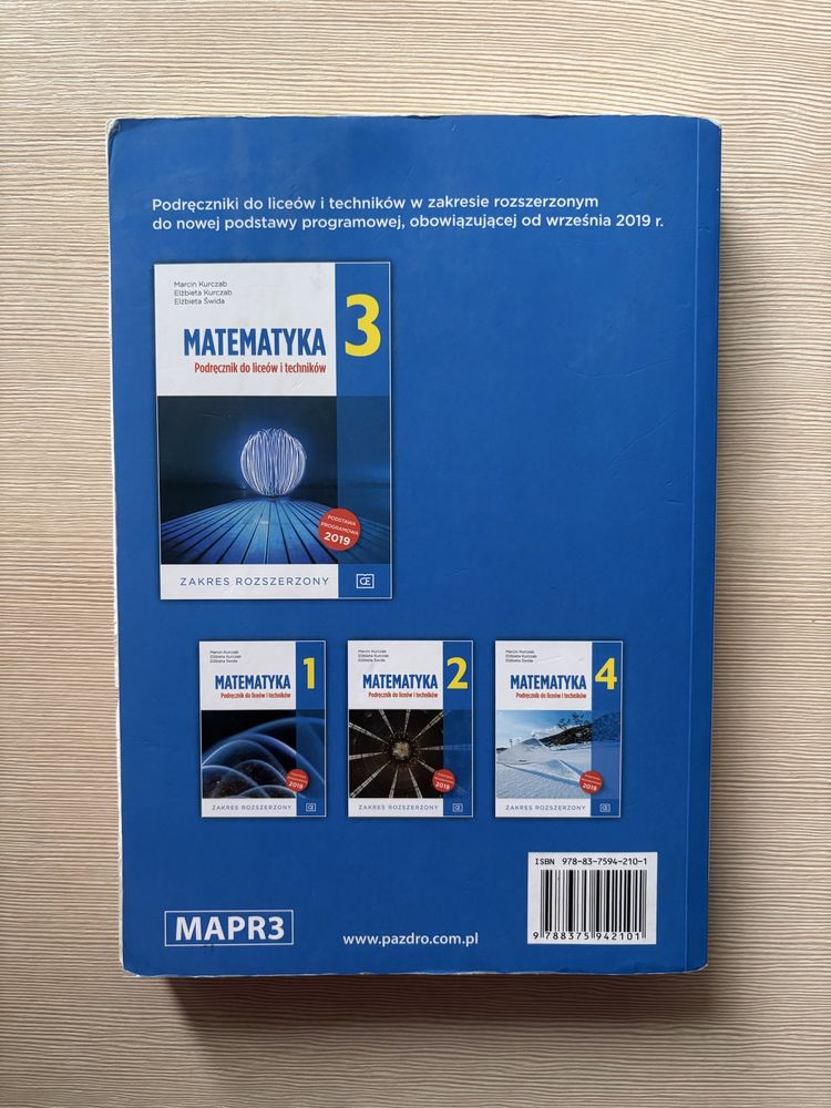 podręcznik Matemtyka 3 Pazdro
