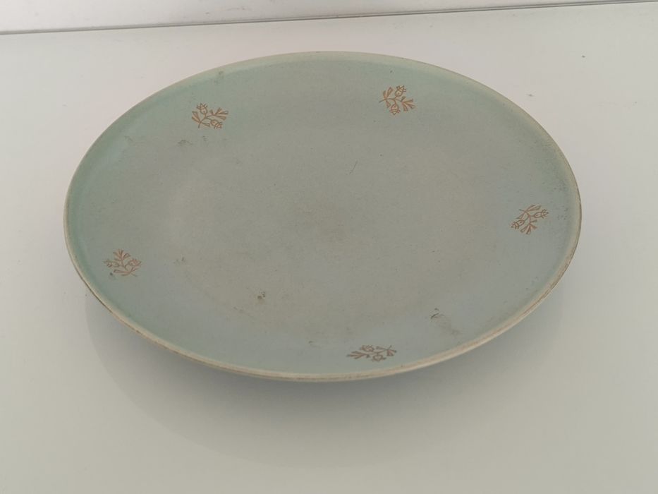 Patera talerz Pruszków Zielony PRL