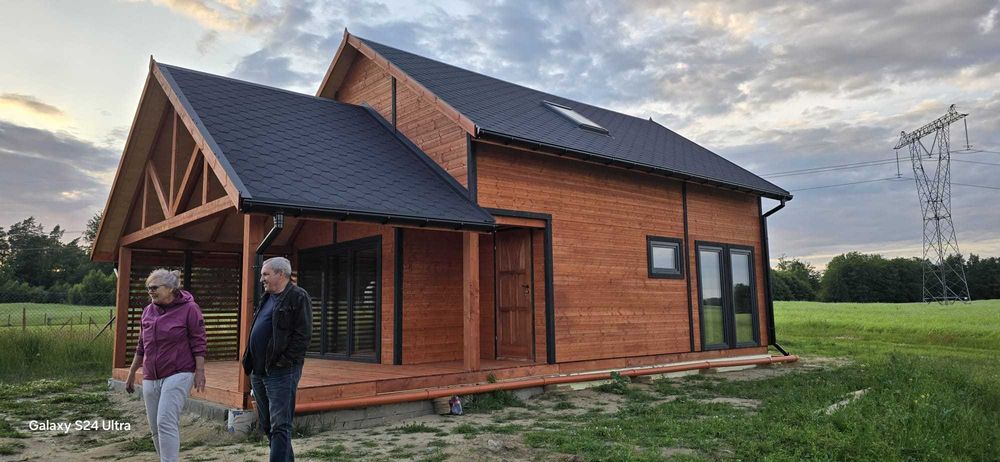 Dom drewniany Krokus 6 x 11m do 70m2Z poddaszem PROMOCJA