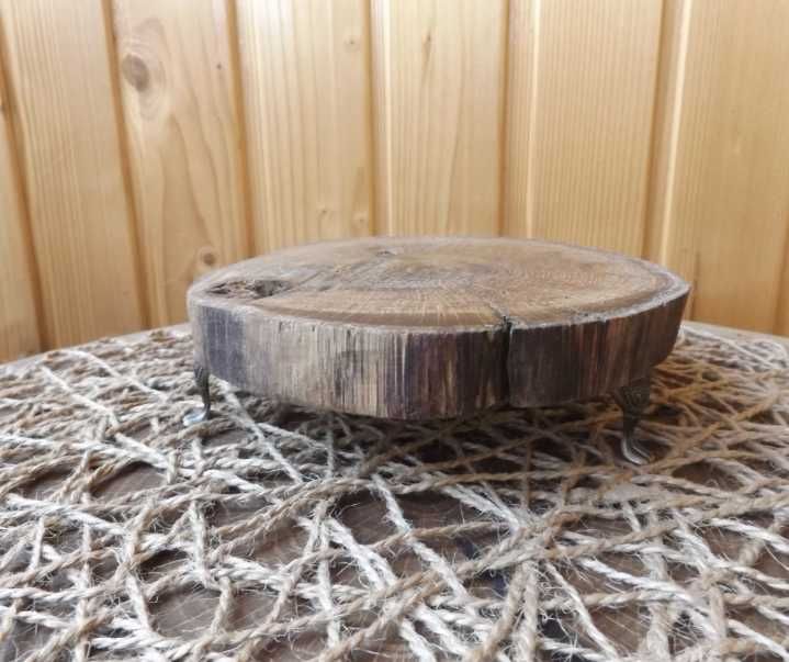 Підставка з дерева під декор "Ретро" Ручна робота.