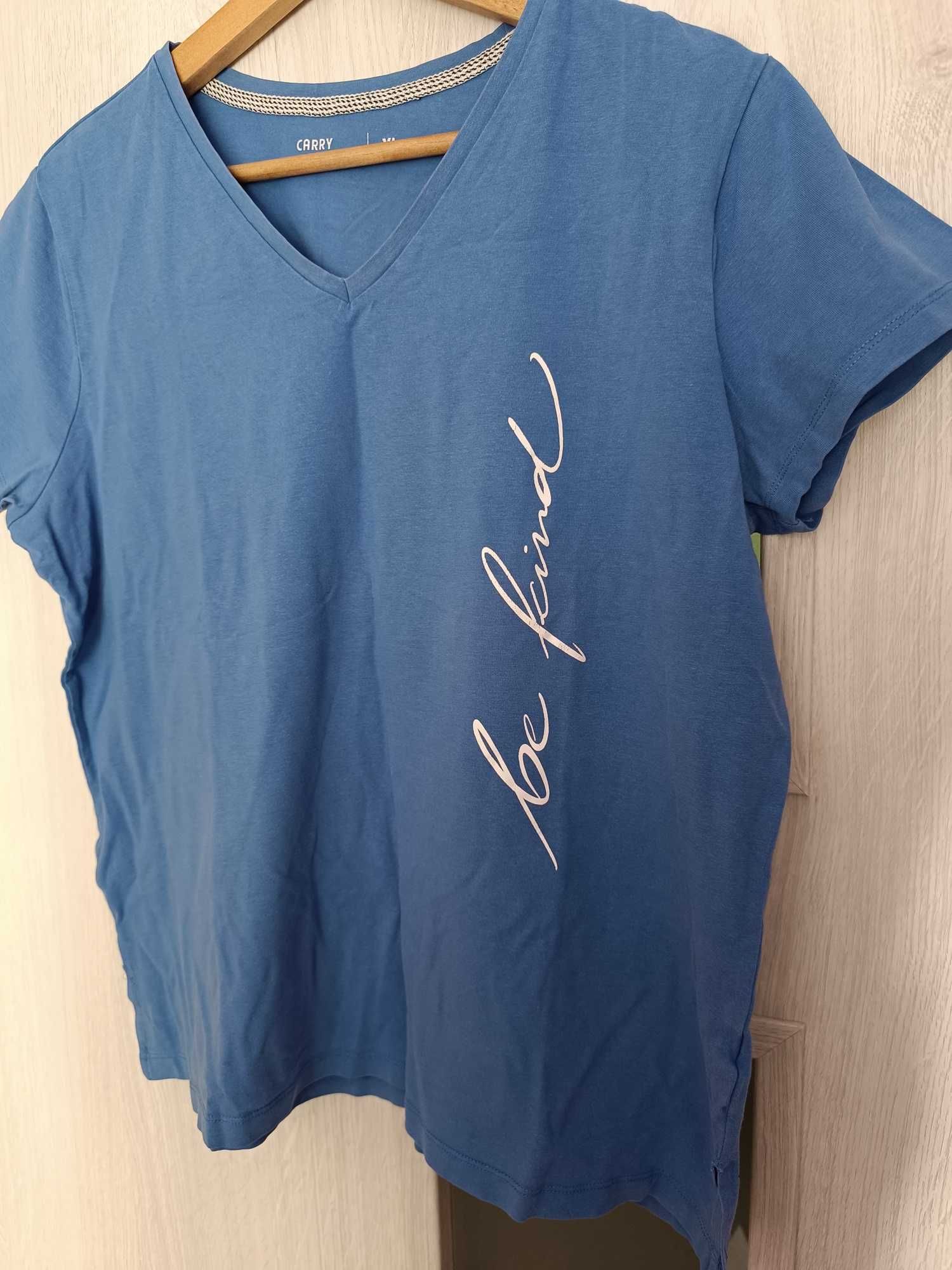 T-shirt koszulka krótki rękaw kolor niebieski firma Carry rozmiar XL