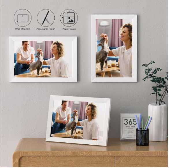 Ramka cyfrowa na zdjęcia Wifi  64GB pamięci aplikacja frameo fotoramka