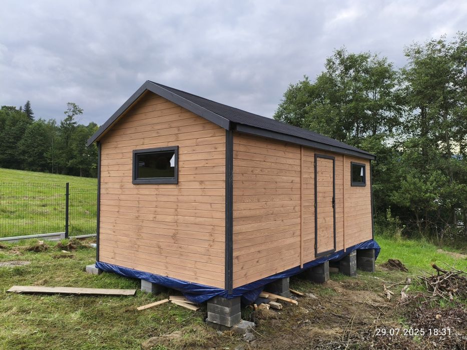 Domek ogrodowy STODOŁA nowoczesny KOMPLEKSOWO