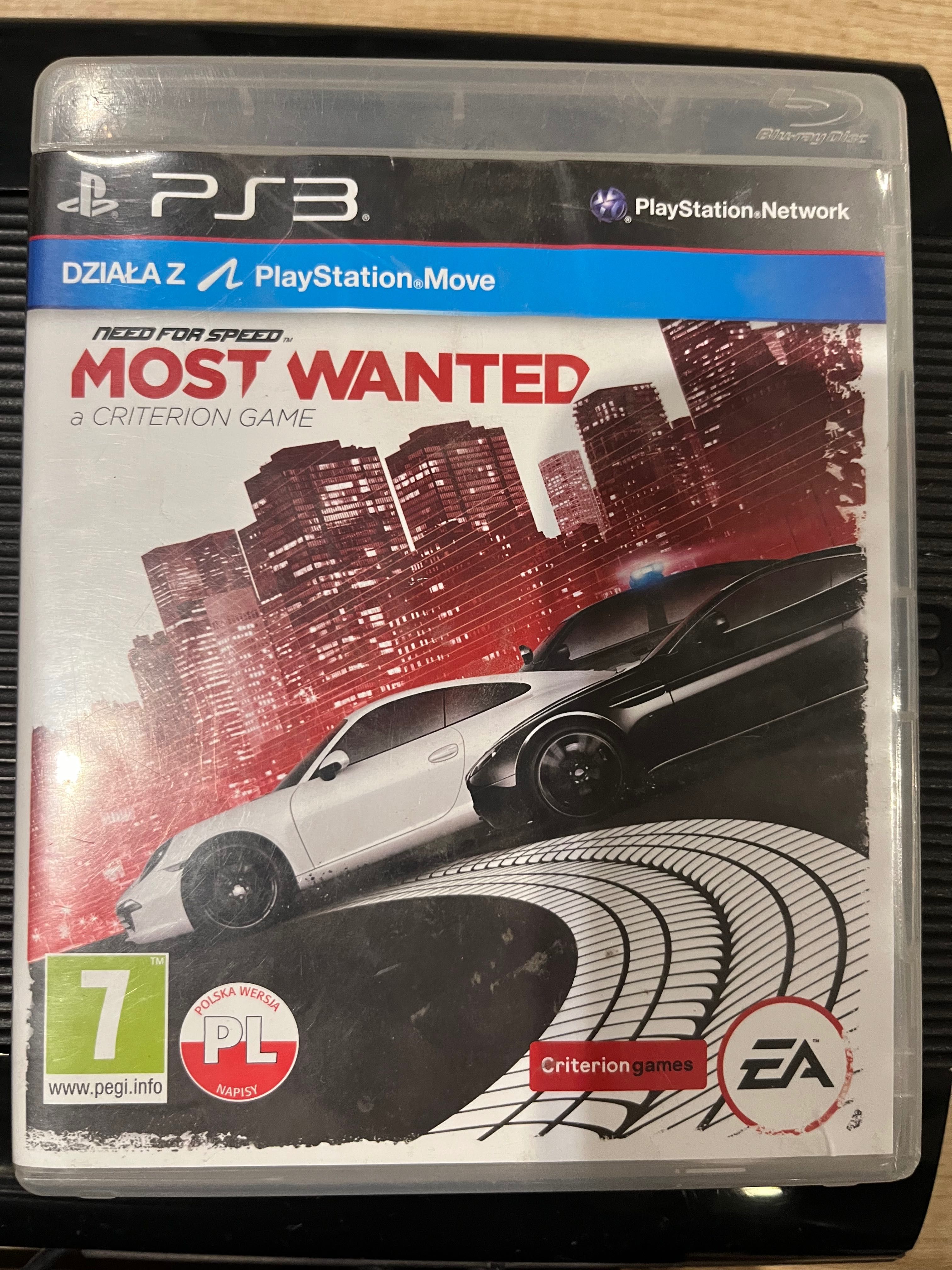 Konsola Ps3 z kierownicą logitech driving force i NFS MW