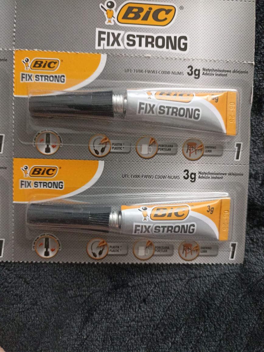 Klej szybko schnący Fix Strong Bic 10szt