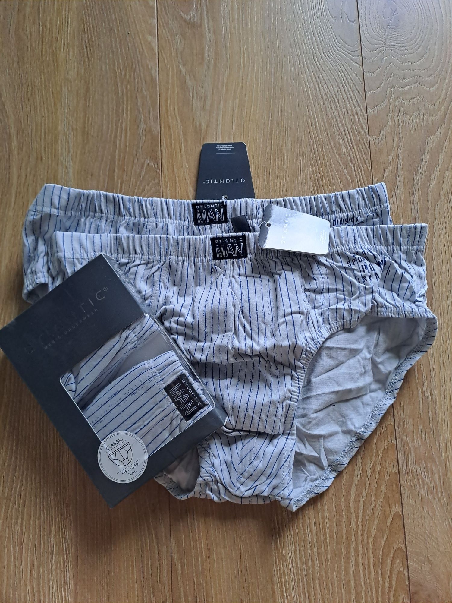 2+1 Slipy męskie Atlantic, rozmiar XXL, 2PACK, classic