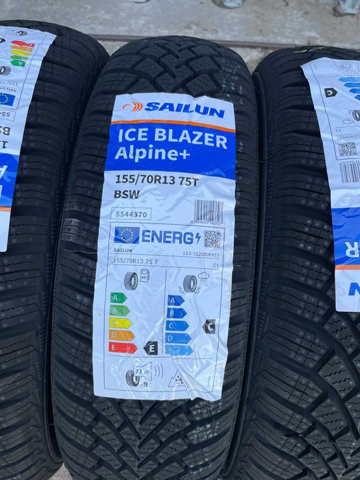 Okazja opony zimowe 155/70R13 75T SAILUN ICE BLAZER ALPINE + 2025r.