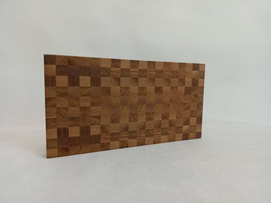 Deska do krojenia sztorcowa Dębowo - jesionowa 45x25 duża