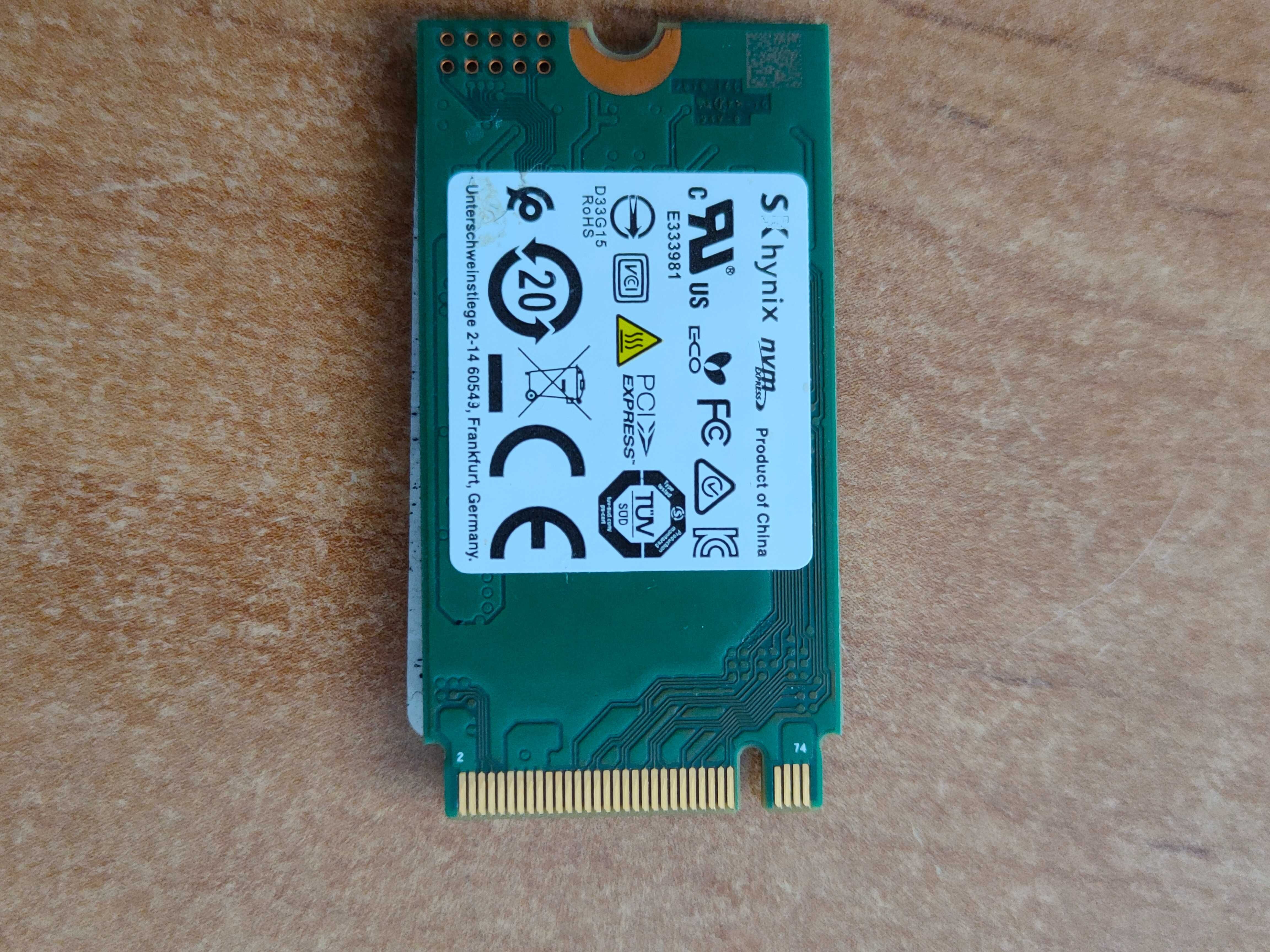 DYSK SSD SK Hynix 512GB PCI-E M.2 2242 NVMe