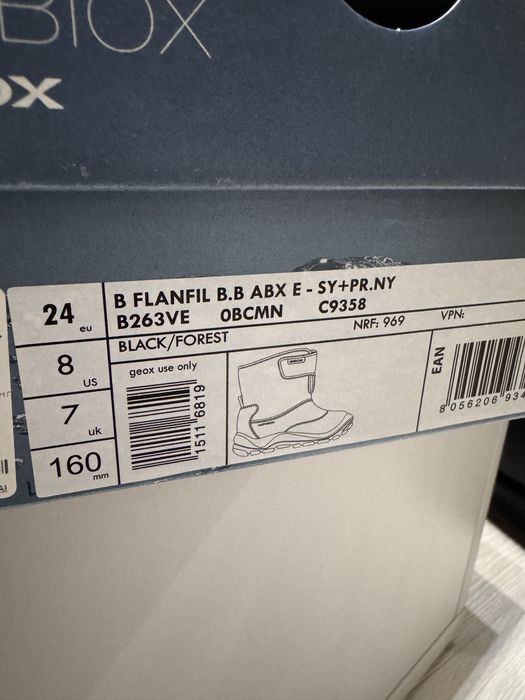 Зимові чобітки Geox, розмір 24.