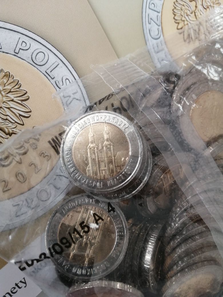 5 złotych Gościkowo-Paradyż pocysterski zespół klasztorny woreczek ban