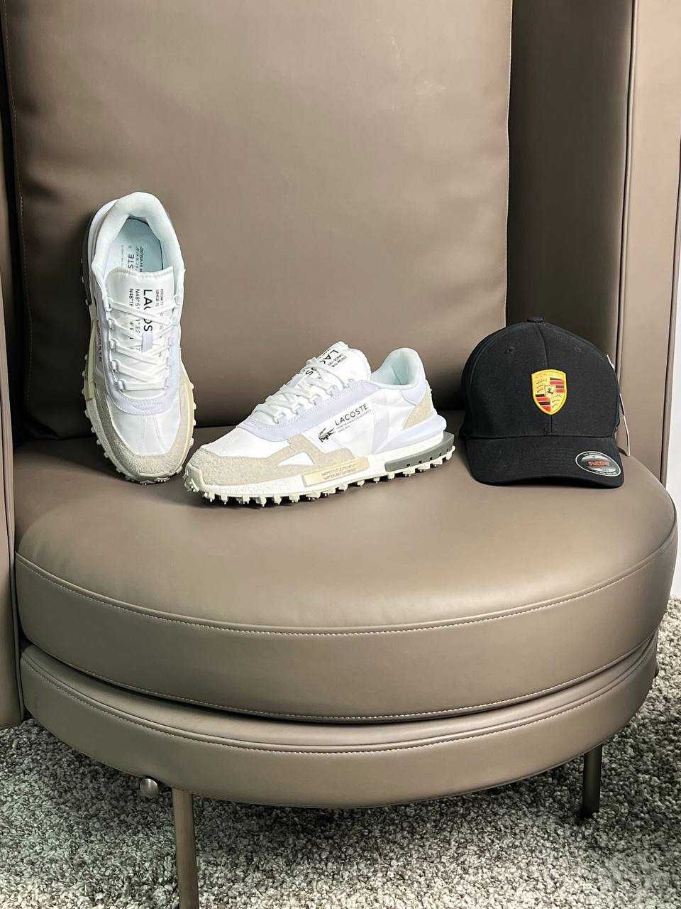 Чоловічі кросівки лакоста Lacoste Elite Active PRM White Beige [41-45]