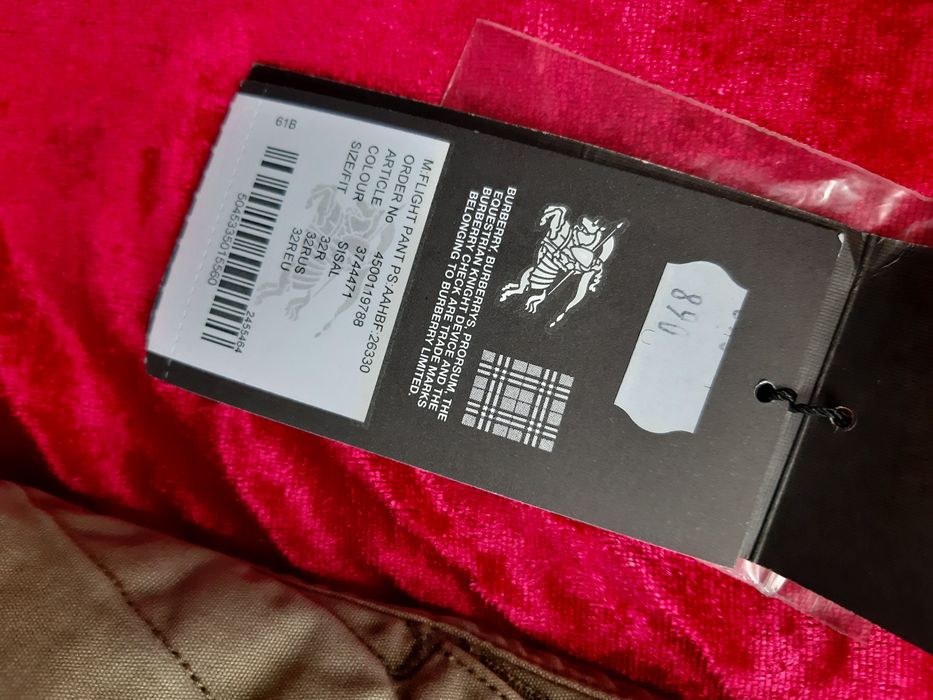 Burberry kurtka spodnie beż 100% oryg nr seryjny piękny prezent