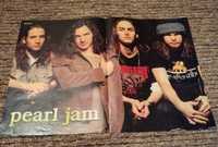 Plakat muzyczny dwustronny z lat 90 Pearl Jam i Unlimited