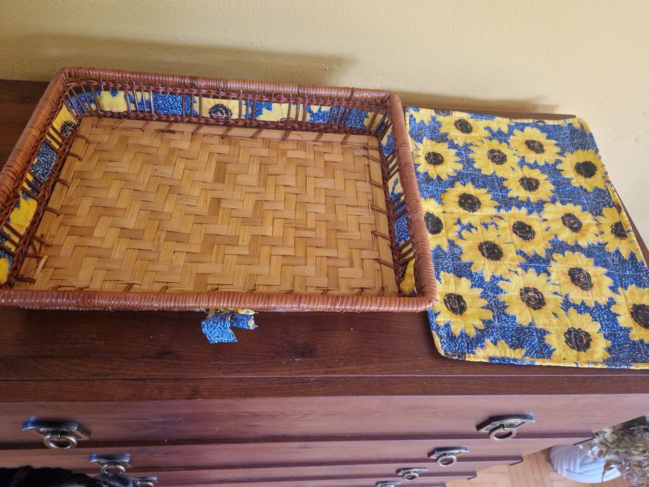 Wiklinowe  kosze,tace