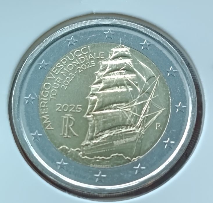 Italia 2025 - Moeda 2€ - Amerigo Vespucc