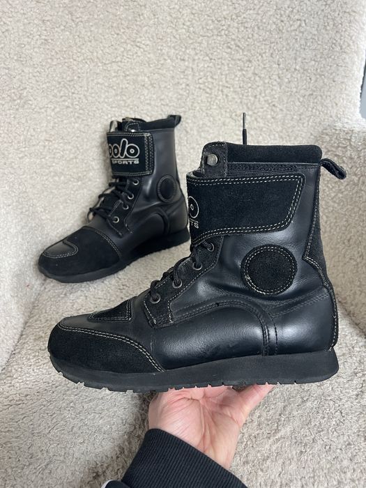 Шкіряні Мотоботи моточеревики Polo sports biker 2