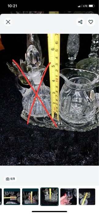 Ваза соусник бокалы коньячные шкатулка подсвечник хрусталь