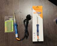 Ferro de solda + fio de soldadura eletronica