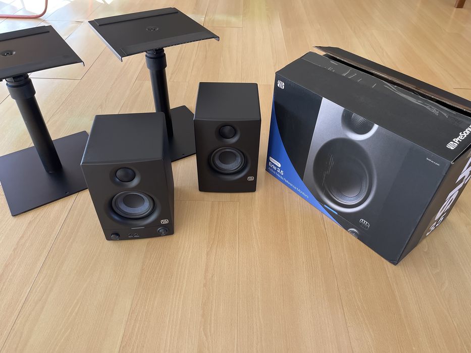 monitores presonus eris 3.5 2nd Gen + 2x millenium monitor stand DM2