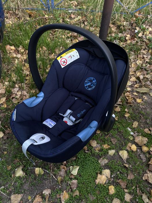 Автолюлька з базою Cybex Aton M i-Size + Izofix Base M - Navy Blue