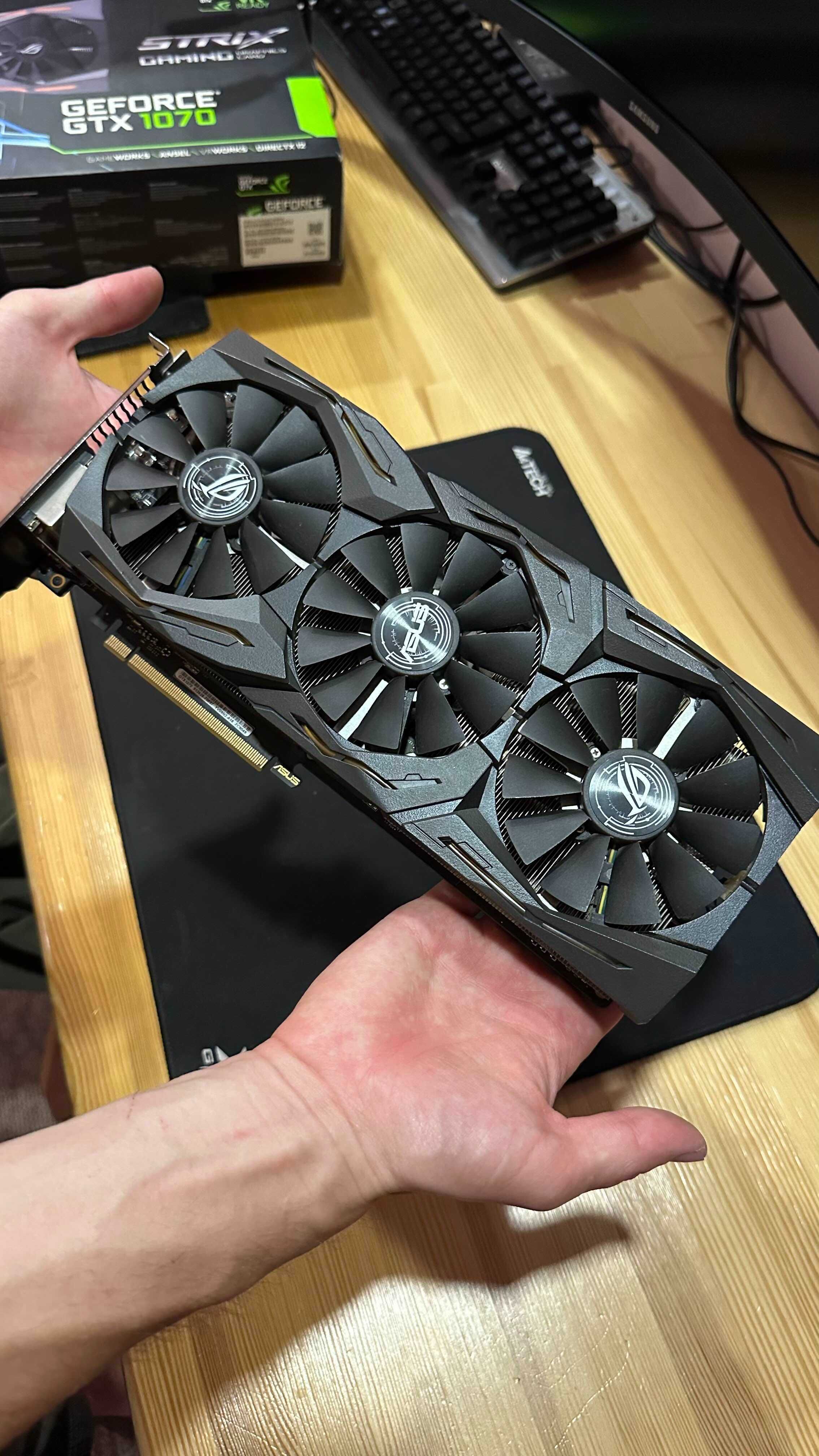 Відеокарта GTX 1070 8Gb (Asus Strix ROG) вживана