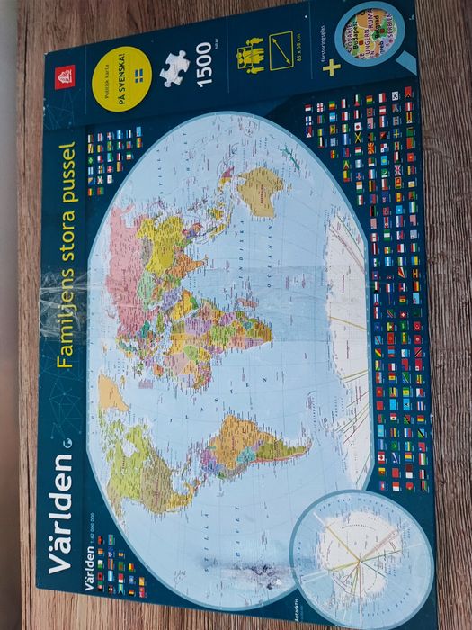 Puzzle 1500 el mapa świata