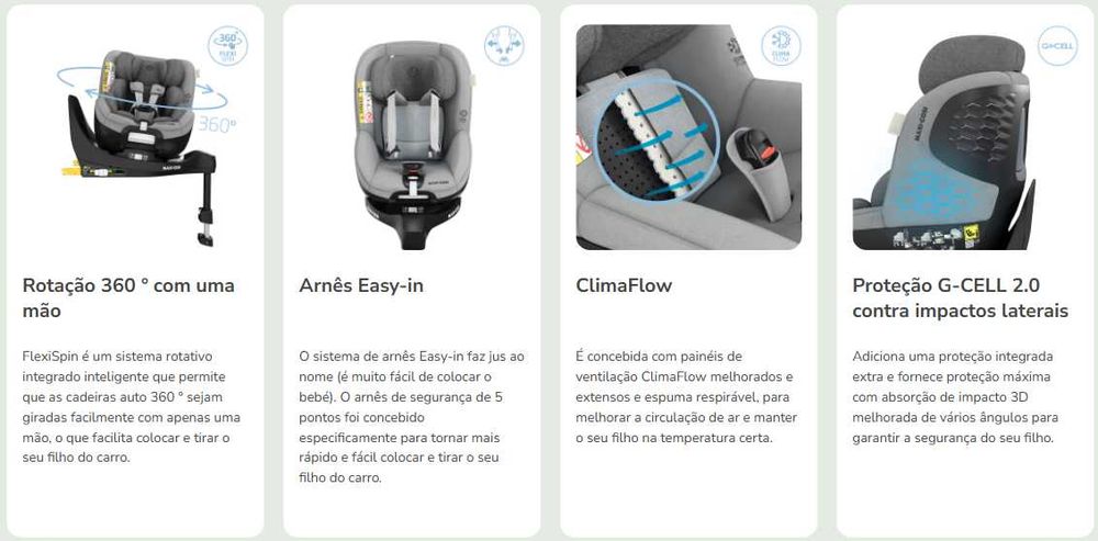 2x Cadeiras de criança Maxi Cosi para carro