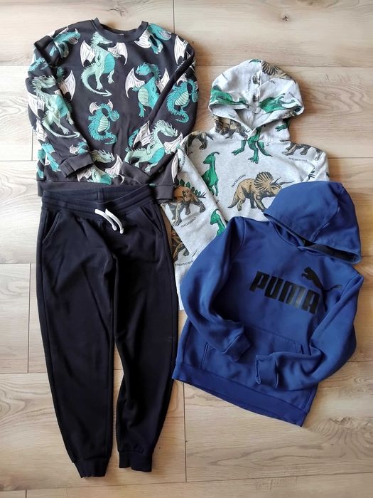Spodmie bluzy Spodenki zestaw 12szt. chlopiec 134