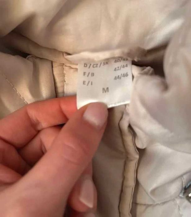 Pikowany płaszcz damski wiosenny przejściowy rozmiar uniwersalny m-xl