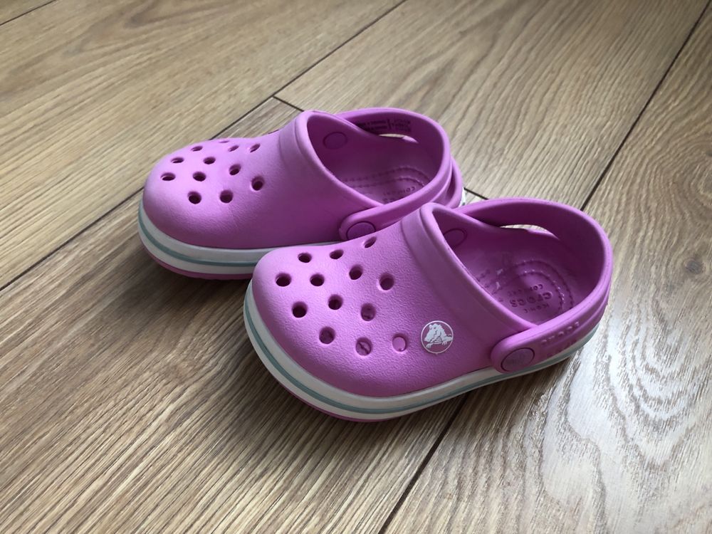 Crocs dziecięce - różowe - rozmiar 23