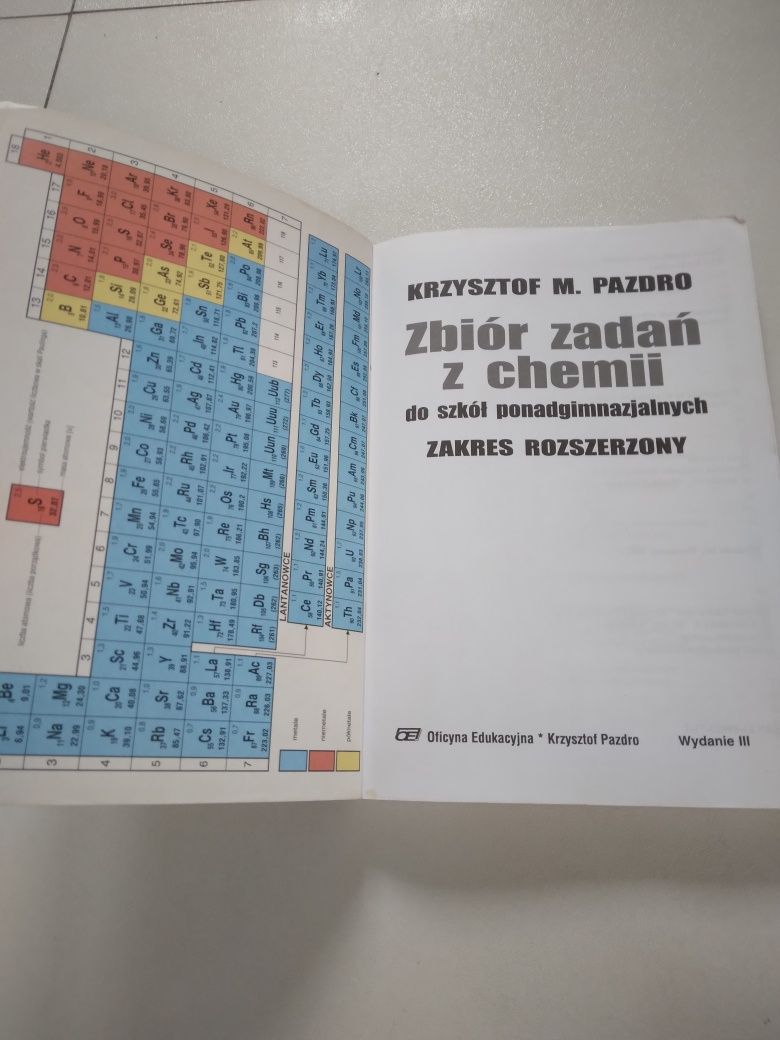 Chemia zbiór zadań Krzysztof Pazdro rozszerzony