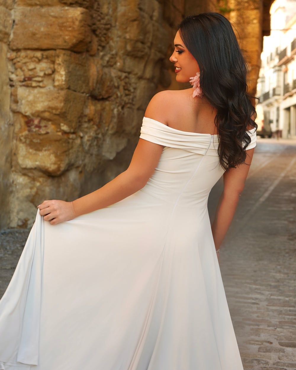 Vestido Beige tamanho XL
