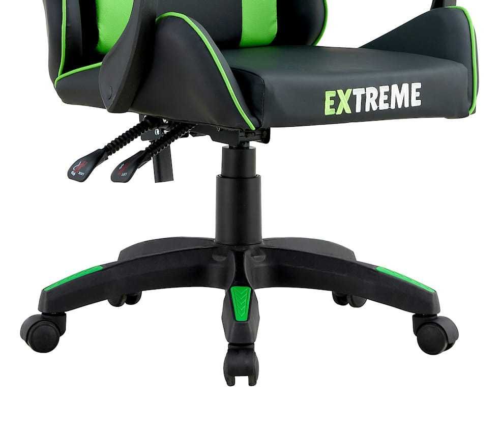 Komfortowy Fotel dla Gracza Extreme ENZO Green z regulacją wysokości