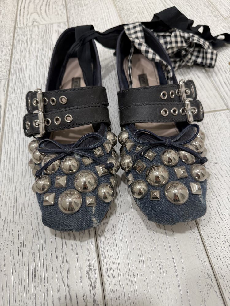 Балеринки балетки туфли Miu Miu