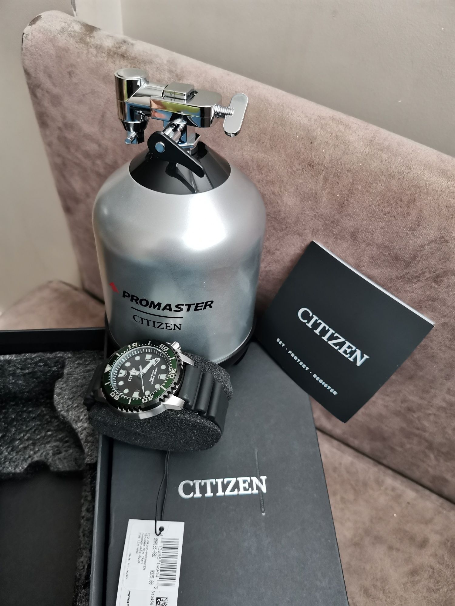 Японские часы Дайверские Citizen Eco-Drive BN0155-08E Made in Japan